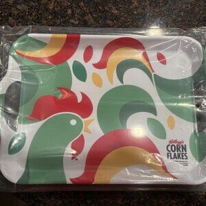 Kellogg's Corn Flakes Cereal Advertising Serving Tray Platter - BRAND NEW!